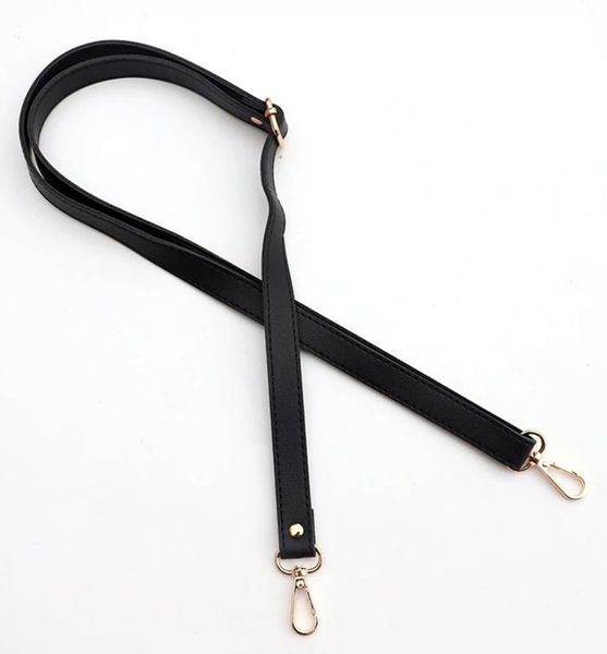 Regulowany Pasek Do Torby Torebki Skórzany Czarny zdjęcie 3