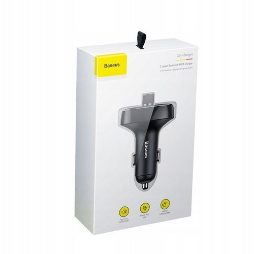 BASEUS TRANSMITER FM BLUETOOTH ŁADOWARKA SAMOCHODOWA MP3 2x USB SD/ TF 3.4A na Arena.pl