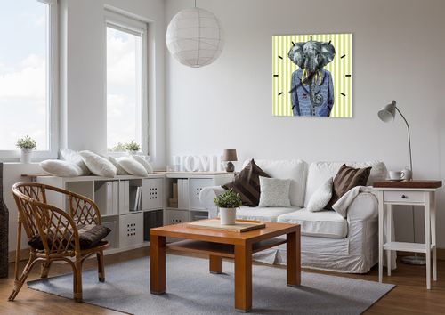 Zegar Ścienny - Słoń Elegant  - 60X60 Cm - C3Ac60X60-3209 na Arena.pl