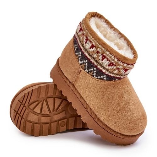 Wsuwane Śniegowce Ze Wzorem Ocieplane r.25 na Arena.pl