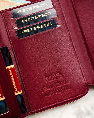 Peterson damski portfel ze skóry ekologicznej w kwiaty pionowy na na Arena.pl