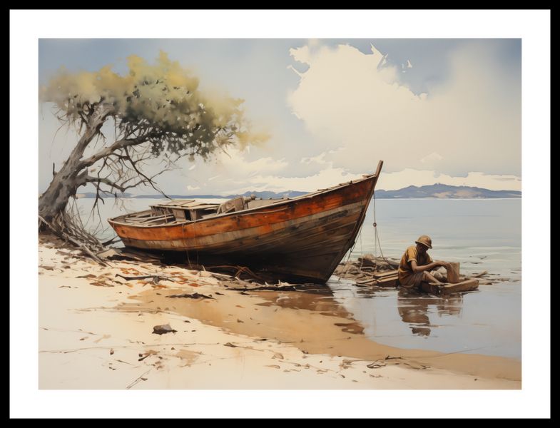 Plakat 55x40cm Spokój Przybrzeża zdjęcie 3