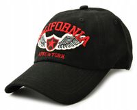 CZAPKA z Daszkiem BEJSBOLÓWKA CALIFORNIA czarna