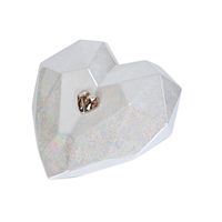 Nowoczesna ceramiczna urna na prochy w kształcie serca Tabliczka Nie