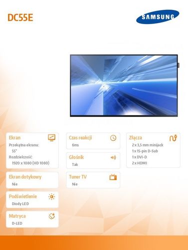 Samsung 55'' DC55E na Arena.pl