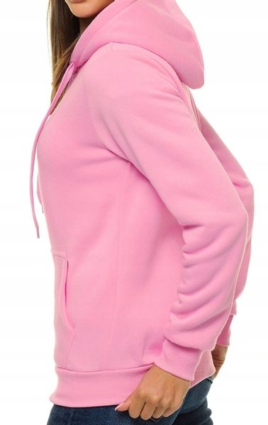 Damska bluza dresowa z kapturem rozpinana S różowa zdjęcie 2