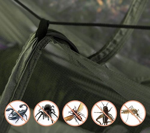 HAMAK DWUOSOBOWY TURYSTYCZNY Z MOSKITIERĄ BIWAK SURVIVAL WYTRZYMAŁY MOCNY na Arena.pl