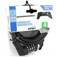 Linka rowerowa blokada na szyfr 180cmx14mm