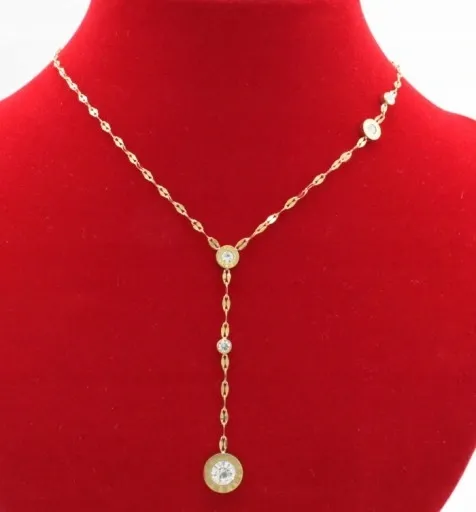 KOMPLET ZŁOTY KRAWATKA ZIRCONIA ZEGAR STAL CHIRURGICZNA zdjęcie 2