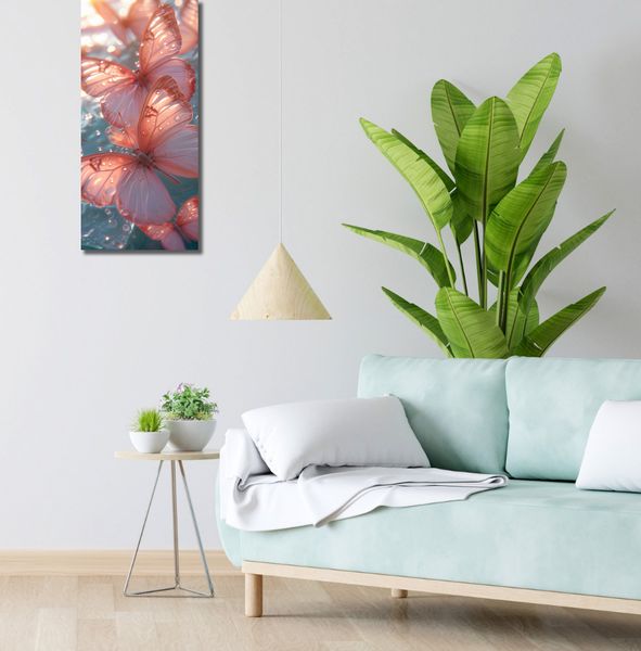 Obraz 30x70cm Świetliste Motyle zdjęcie 2