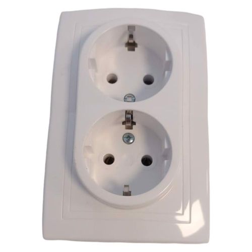 gniazdko elektryczne podwójne ścienne 16a białe na Arena.pl