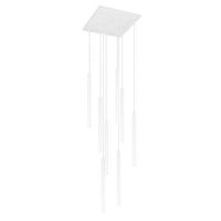 LAMPA wisząca YABU 7577 Shilo metalowa OPRAWA sople ZWIS kwadratowy tuby białe