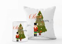 Zestaw PODUSZKA i KUBEK personalizacja PREZENT na święta twój tekst napis