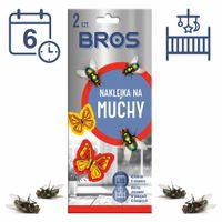 BROS Naklejka na Muchy 2szt Motyl na Szybę Okno Bezwonna Trutka 6 Miesięcy