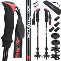 KIJE TREKKINGOWE KIJKI NORDIC WALKING DO CHODZENIA SKŁADANE ZESTAW