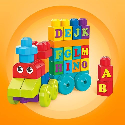 MEGA BLOKS KLOCKI MÓJ PIERWSZY POCIĄG ABC 60 ELEM. na Arena.pl