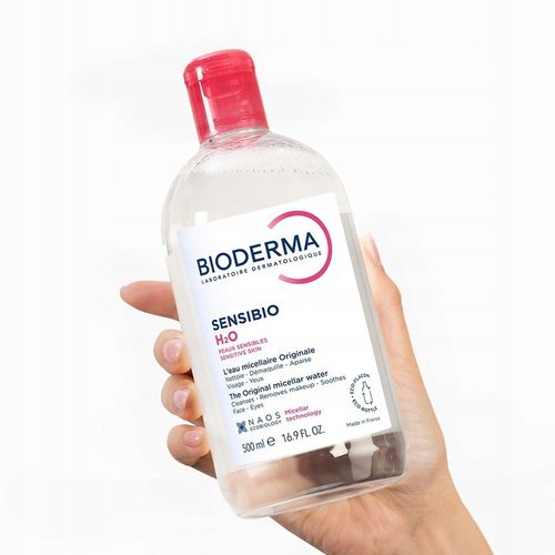 BIODERMA Sensibio H2O płyn woda micelarna do demakijażu twarzy 500ml na Arena.pl