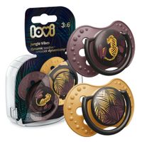 LOVI Smoczek uspokajający dynamiczny JUNGLE VIBES GIRL 3-6m