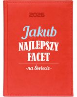 KALENDARZ A5 2026 DZIENNY KSIĄŻKOWY Z NADRUKIEM PREZENT DLA FACETA + IMIĘ