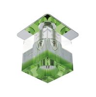 SK-18 CH/GR-p G4 chrom opr. strop. stała kryształ 20W G4 zielony pasek