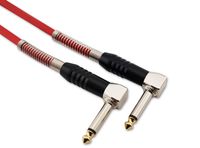 Kabel instrumentalny Red's Music Jack 6.3mm kątowy 2m GC0320C-RED
