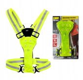 Kamizelka odblaskowa oświetlenie LED żółta na rower bieganie Biegi