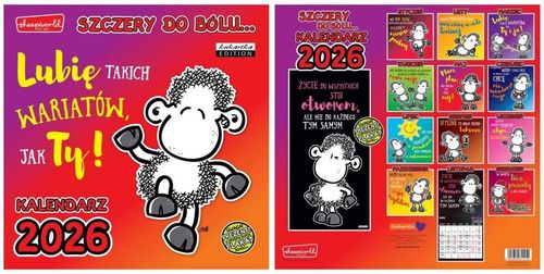 KALENDARZ CLASSI Q SHEEP SZCZERY 2026 KUKARTKA na Arena.pl