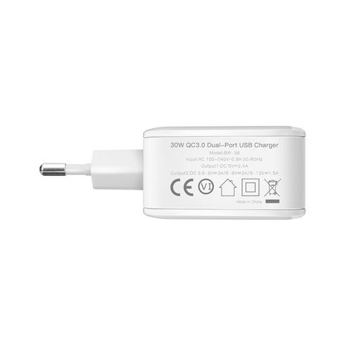 Ładowarka sieciowa USB BlitzWolf BW-S6 30W biała na Arena.pl