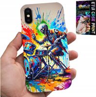 ETUI DO IPHONE X / XS - ROCK PERKUSJA BĘBNY KOŚCIOTRUP POKROWIEC
