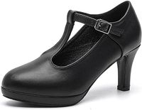 Damskie szpilki PPXID na wysokim obcasie z okrągłym noskiem i paskiem r.35