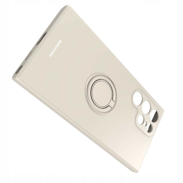 Spacecase Silicone Ring Galaxy S22 Ultra Bone zdjęcie 6