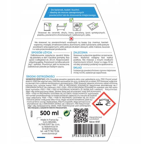 SUPER ODWAPNIACZ 500ML STARWAX 43187 na Arena.pl