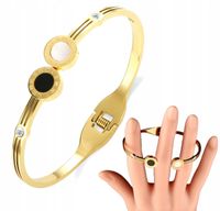 Bransoletka Złota Stal Chirurgiczna 18K