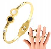 Bransoletka Złota Stal Chirurgiczna 18K