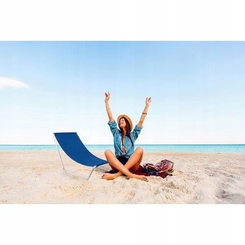 Leżak stal niebieski Malatec na Arena.pl