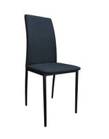 Krzesło tapicerowane ALAN stelaż czarny Sawana 80