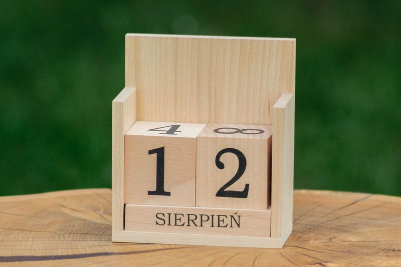 Wieczny kalendarz z drewna #1 zdjęcie 7
