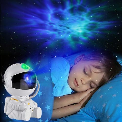 PROJEKTOR GWIAZD ASTRONAUTA LAMPKA NOCNA DLA DZIECKA GALAXY KOSMOS + PILOT na Arena.pl