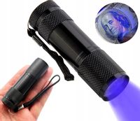 Latarka Uv Detektor Led Dioda Tester Bursztyn Mocz