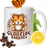 Kubek Dla Barbary Koleżanki Przyjaciółki Prezent Z Nadrukiem Biały 330Ml