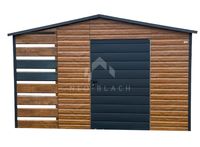 Schowek - Domek ogrodowy 2x2m + Wiata Drewnopodobny Okno NB208