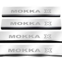 Listwa progowa OPEL/VAUXHALL MOKKA X Stal nierdzewna 304 połysk 4szt