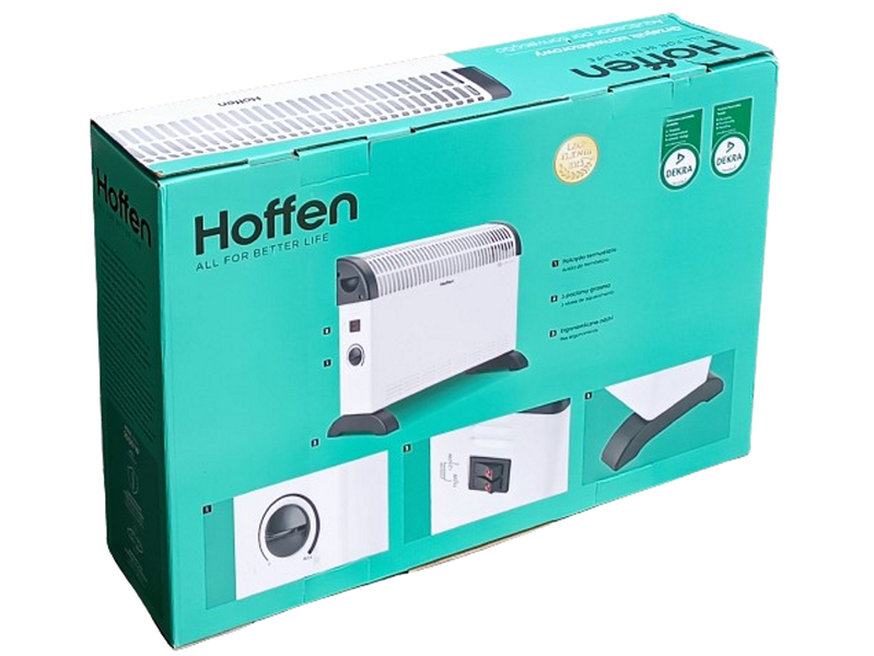 Grzejnik konwektorowy Hoffen 2000W - Biały zdjęcie 4