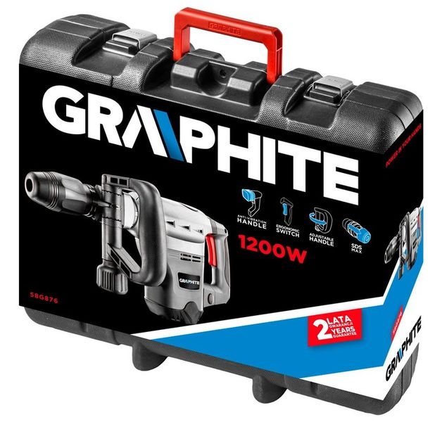 Młot wyburzeniowy 1200W 15J GRAPHITE zdjęcie 12