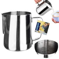 Mlecznik STALOWY dzbanek dzbanuszek na mleko do spieniania miarka 0,35L