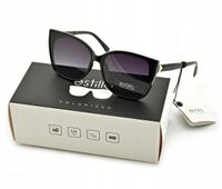 DAMSKIE Okulary POLARYZACYJNE Kocie Oczy Estillo PRZECIWSŁONECZNE UV400