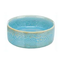 Miska ceramiczna, dla psa, niebieska, 0.4 l/ 13 cm
