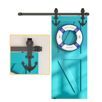 System Drzwi Przesuwnych Barn Door Loft Szyna 150 cm Zestaw Czarny Stal