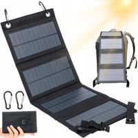 ŁADOWARKA SŁONECZNA DO TELEFONU PANEL SOLARNY 20W SKŁADANY IP65 WODOODPORNY