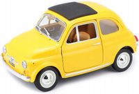 Fiat 500F (1965) 1:24 model Bburago 18-22098 żółty